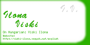 ilona viski business card